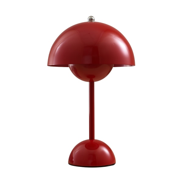 Svamp skrivebordslampe metall bordslampa USB kontakt red