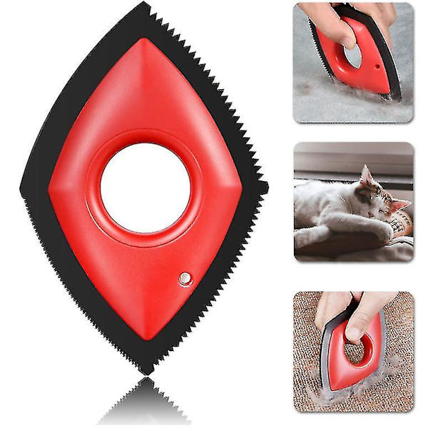 Pet Hair Remover Brush Mini Pet Hair Detailer Pälsborste Black