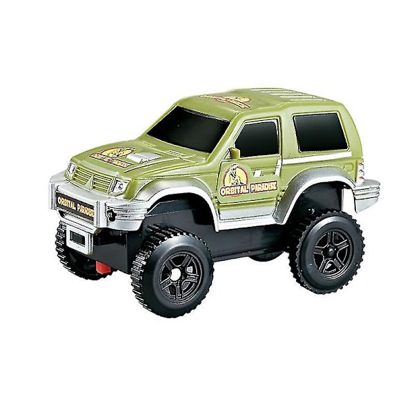 Hhcx Dinosaur Race Track Set Rail Car Less Assembly Bend Flex Racing Track Led Elektroninen Flash Light Autolelut lapsille 1pcs car