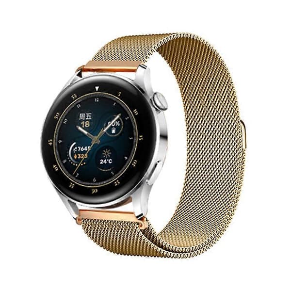 Justerbart Milanese-armbånd i rustfritt stål for Huawei Watch 3/Watch 3 Pro