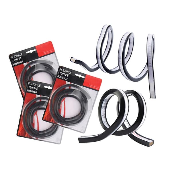 Flexibel kurvlinjal 30/40/50/75/90cm Ormlinjal Böjbart linjalverktyg för sömnad 90cm
