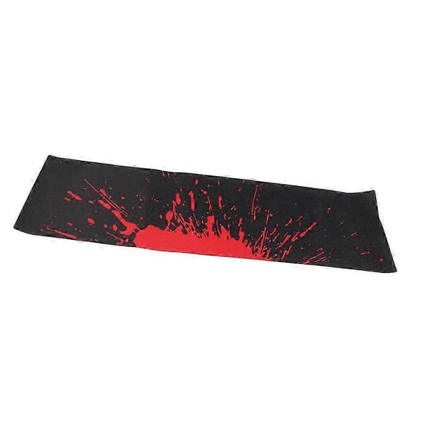 【BQ】Skateboard Deck Sandpapir Griptape Ark 84 x 23cm Sort og rød 25-26 Black and red