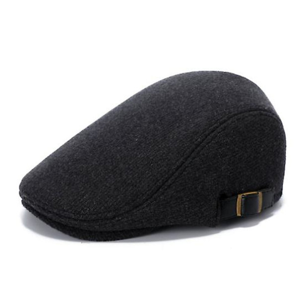 Uld uldhue herre baret efterår og vinter ny hat gray One size fits all