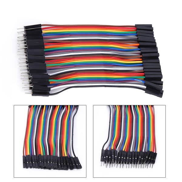 10 stk. 2,54 mm han til hun jumper ledning plastik forbindelseskabel til computerelektronik