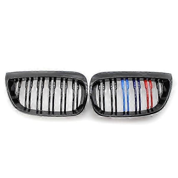 For E81 E87 120d 120i 130i Bilgrill Racinggrill Glansfulle M-gitter 2004-2007 Auto ABS-grilltilbehør Matte Black