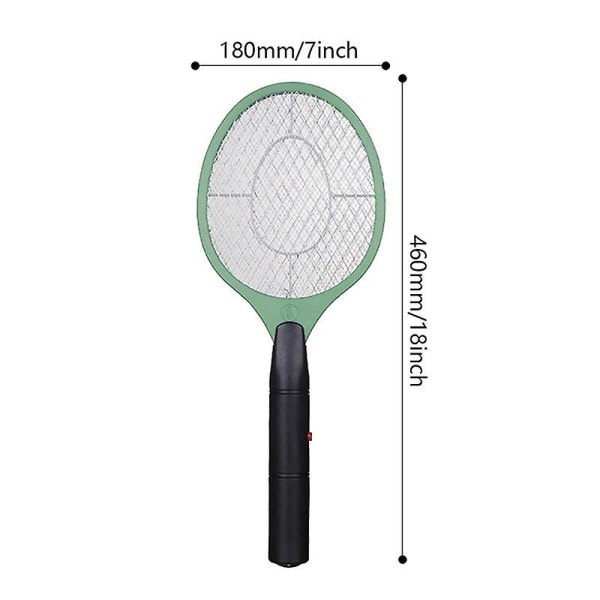 Electric Mosquito Racket Killer Electric Fly Swatter Fryer Flies Cordless Battery Power Bug Zapper Insects Racket Kills Home Bug blue