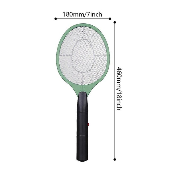 Elektrisk Mosquito Racket Killer Elektrisk fluesmekker Frityrkoker Fluer Trådløst batteri Strøm Bug Zapper Insekter Racket dreper Home Bug blue