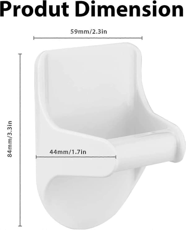 4/8k suihkepulloteline seinäasennettava itseliimautuva suihkepulloripustin kaappisäilytykseen White 4pcs