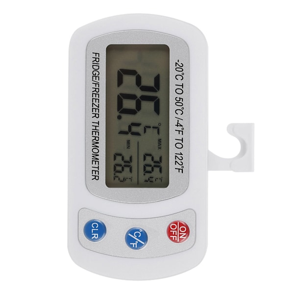 Stor LCD Digital Termometer for Kjøleskap og Frysere med Justerbar Stativ/Henger