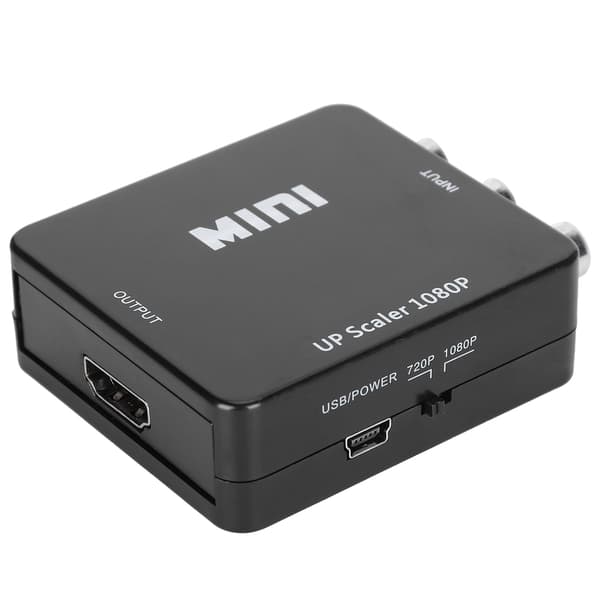 AV til HDMI Høydefinisjonskonverter Adapter for RCA til HDMI Utstyr