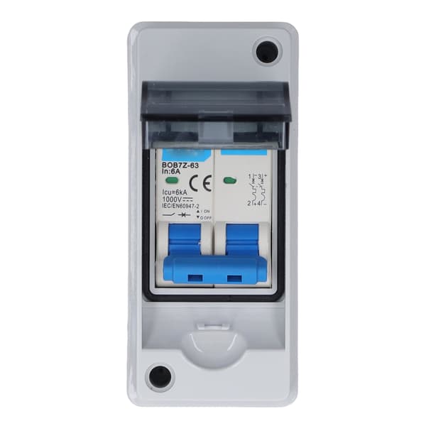 DC Koblingsbryter 6A 1000V Miniatyr Strømbryter IP65 Vanntett Distribusjonsboks Solcellepanel PV