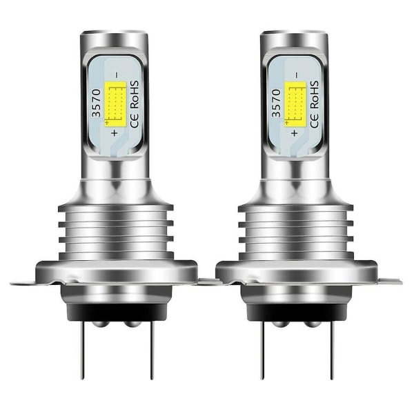 2stk H1 H3 H4 H7 H8/h11 9005 9006 6000k Super White Csp Led Headlight Bulb Kit H11 H8 White
