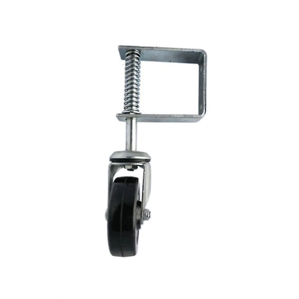 28cm Silver 4 Inch Heavy Duty Gummi Mute Fjäderbelastad Gate Dörr Hjul Fjäderhjul Hem Gate Dörr Roller Slider (silver) Dt4252