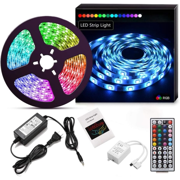 LED Strip Lights 16.4ft/5m Flexibelt färgskiftande LED-ljus