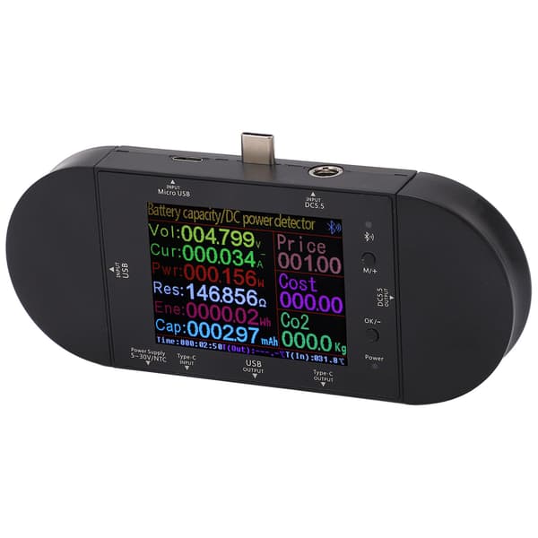 USB Digital Voltmeter Amperemeter Strømmåler Spenningsdetektor 5V til 32V PD Meter