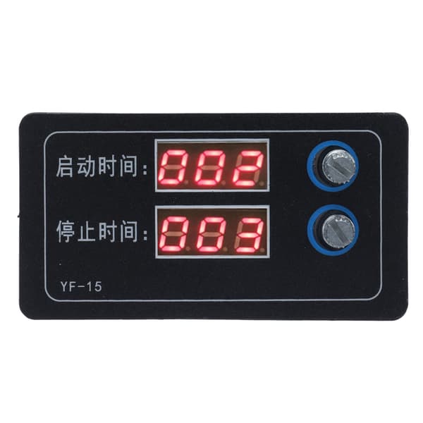 YF‑15 Digital Timer Fördröjningsbrytare Motorkontrollmodul med LED-display för generator