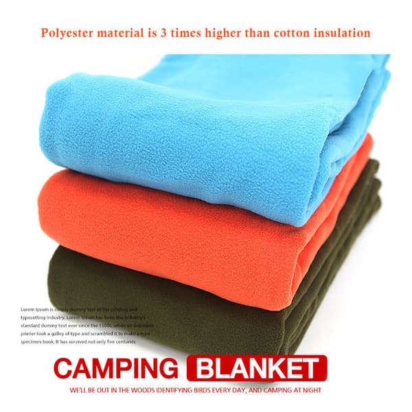 Fleece Sovepose Liner til Flere Formål Fritidstæppe Camping Soveunderlag