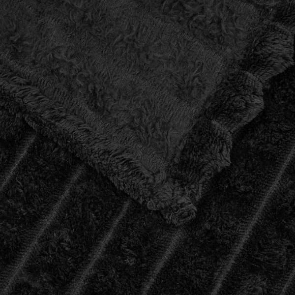 Heittohuopa Musta 200 x 150 cm Fleece