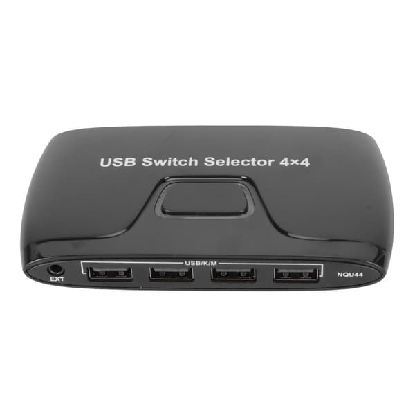 4 Port USB 2.0 Switch Selector 4 Computere Deler 4 USB-enheder USB KVM Switch til Tastatur Mus