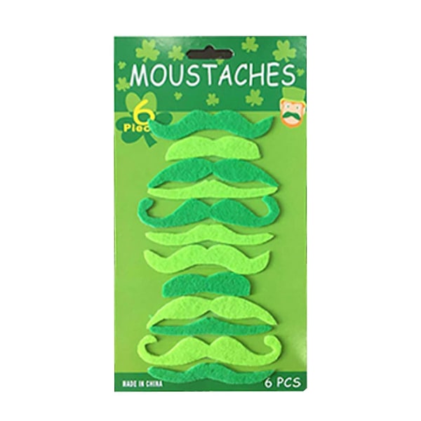 St. Patrick's Day Party Decoration Irish Festival Party Green Fake Beard Multicolor