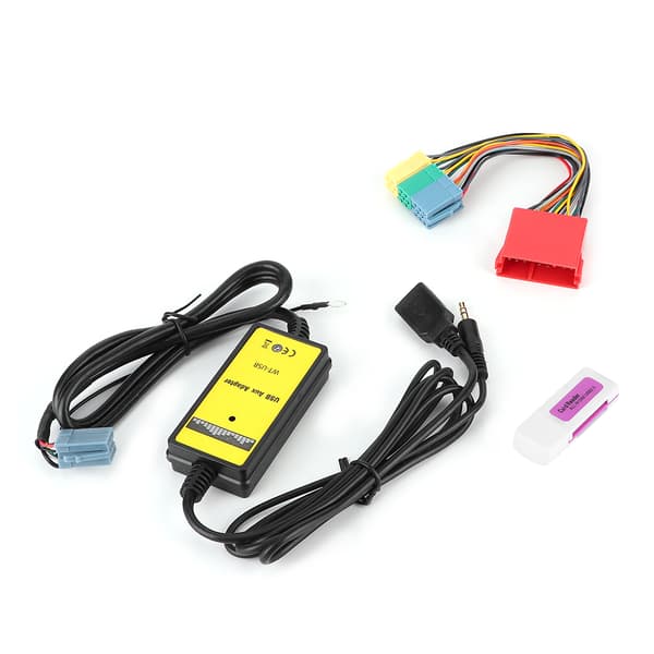 8Pin CD Changer Adapter 20Hz‑20KHz MP3 USB Audio Bil AUX Interface Passer til Seat