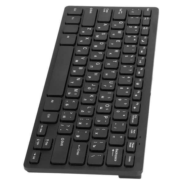 UltraTynn Mini Robust Ledningsbasert 78-Tasters Mekanisk Tastatur for PC Bærbare Datamaskiner (Russisk)