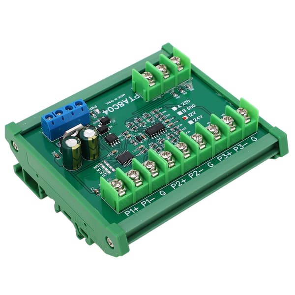 PT100 RTD Temperatur Sensor Modul RS485 B500 DC12V 40C til 500C Guide Skinne Hus