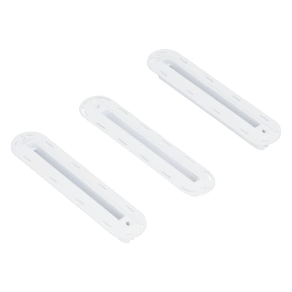 3st Surfbräda Fin Box Plug Set med Skruvar Vit