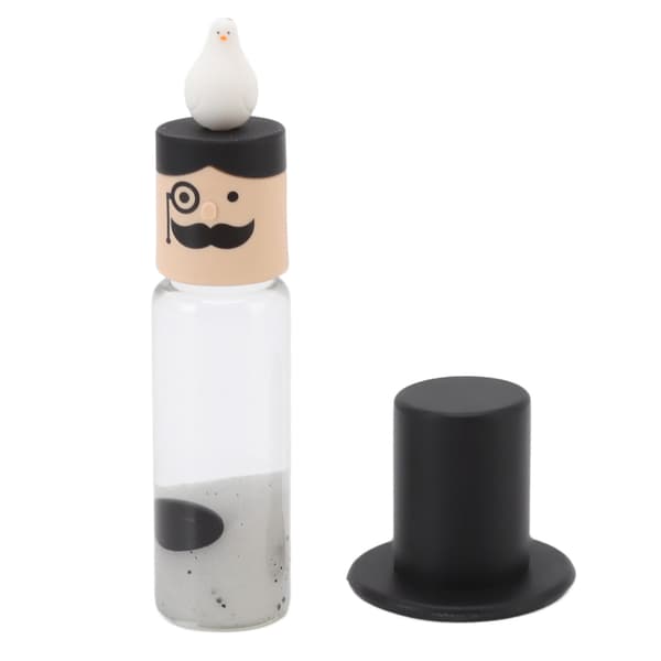 Sort Magnetisk Ferrofluid Legetøj Cylinder Pædagogisk Stress Relief Display
