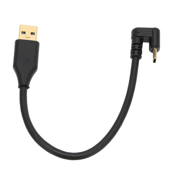 USB-kabel 5 Gbps USB 3.0A hane AMC till Type-C U-formad armbåge ABS datakabel för laddning data synkronisering (0,2 m 0,66 fot)