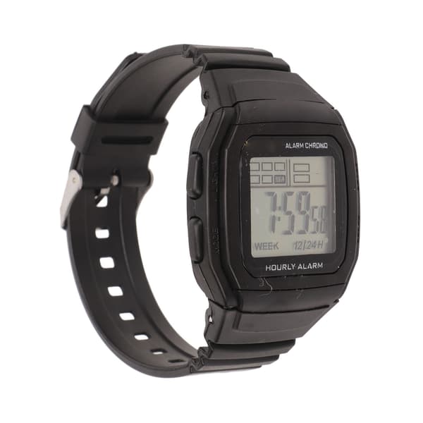 Sport Digitalur Multifunktionelt Stødsikkert Vandtæt Retro Chronograf til Mænd Studenter Sort