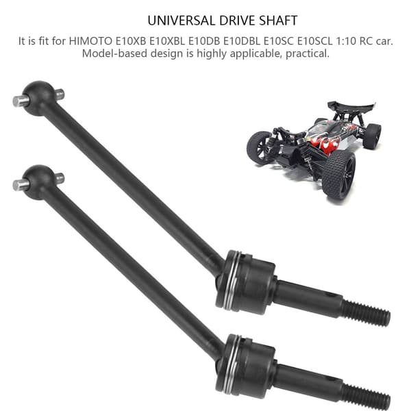HIMOTO 1/10 RC Bil Universal Forreste Bageste CVD Drivaksel Sort