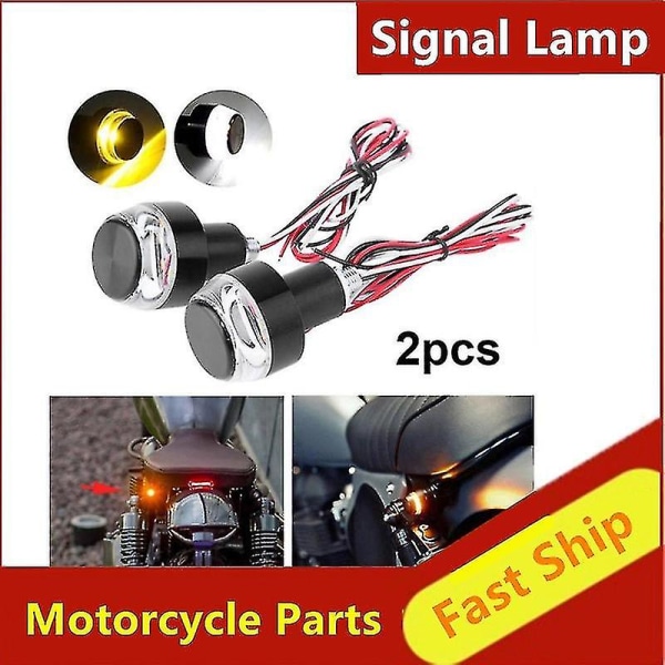 2st Motorcykel Led-styrände Blinkersljus DC 12v