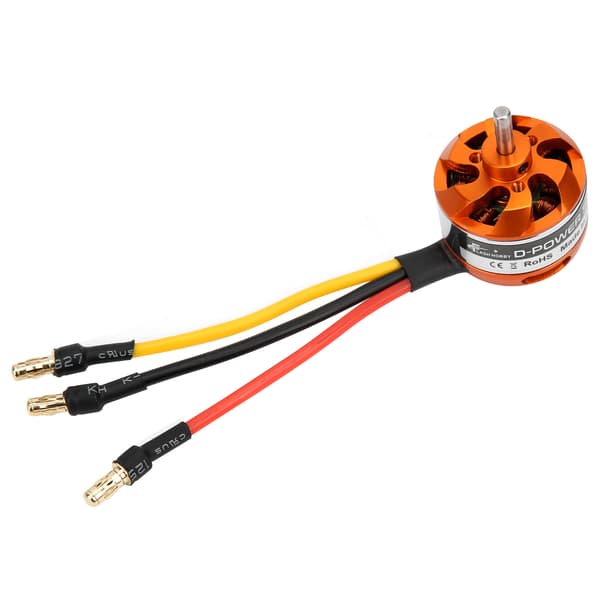 D2822 Børsteløs Motor 2600KV med Adapter RC Fastvinget Fly Udskiftning