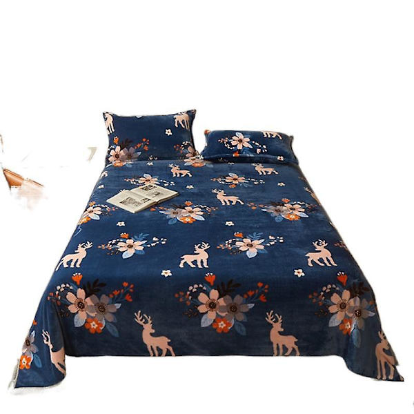 Nytt kontor Förtjockade filtar Lakan Korall Flanell Tupplur Filt Cover Ben Luftkonditionering Filt Partihandel Sika deer 200*230cm