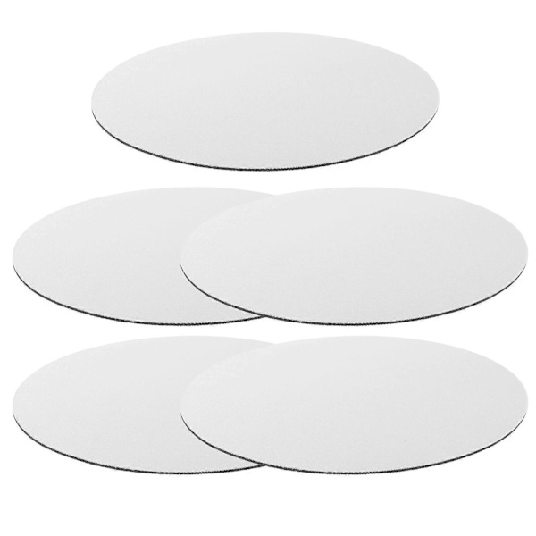 【BQ】5 stk. Hjemme Sublimering Musemåtte Blank Kontorbord Musemåtte Sublimering Gaming Musemåtte White 20.00X20.00X0.20CM