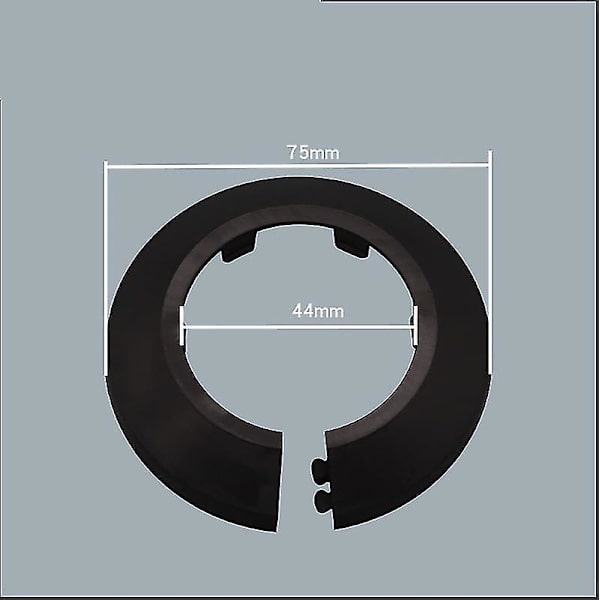 10 kpl putken cover koristelu 16/43/50mm Pp muovinen vesiputki escutcheon musta 43mm