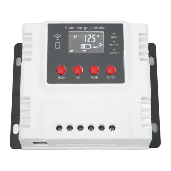 12V 24V 48V Solarladdningsregulator 40A med överladdningsskydd och LCD-display