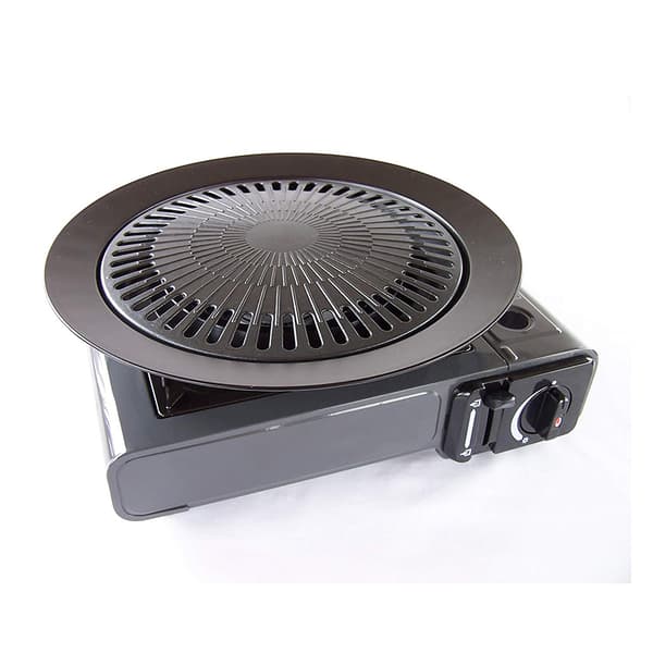 Rund Grillplate med Non-Stick Belegg for Innendørs og Utendørs Grilling