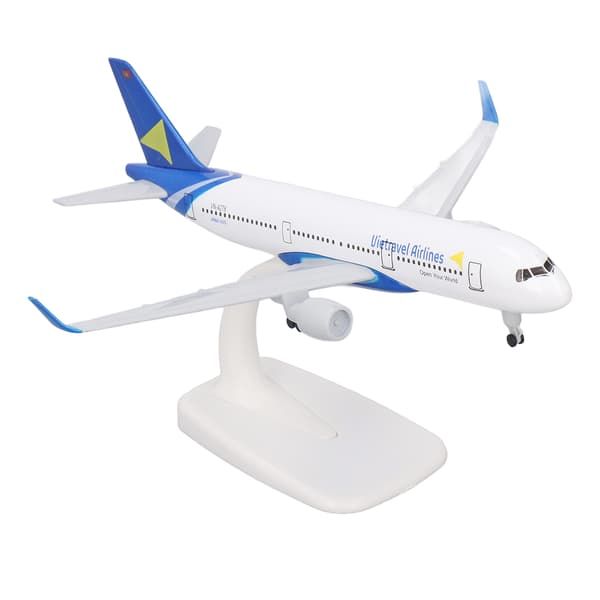 Flymodel 18,4x16,7 cm Legering Robust Flymodel Legetøj med Landingsstel til Samling Dekoration