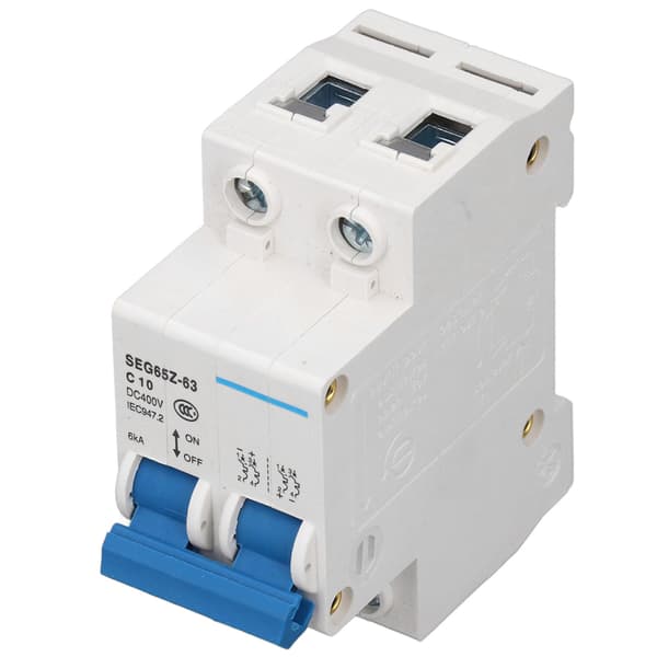 DC Miniature Circuit Breaker 2P 6KA 400V Luftkontakt Solcelle PV System Panel Grid C10 10A