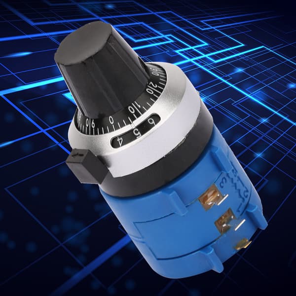 3590S-2-501L 2W Trådviklet 500ohm Justerbar Variabel Modstand Knob Roter Potentiometer Kit