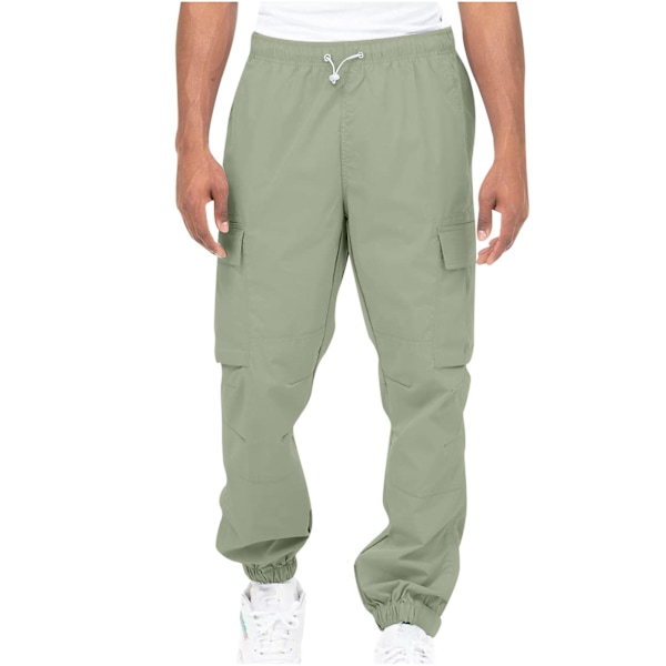Miesten Cotton Fashion Cargo Pants mustat XL