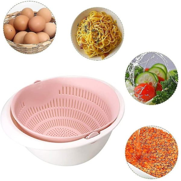 2-in-1 monitoiminen keittiön seula/seula ja set