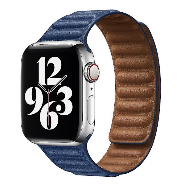 Applikasjon av epleklokke skinnkjede armbånd 42mm/44mm/45mm/49mm TYPE 10