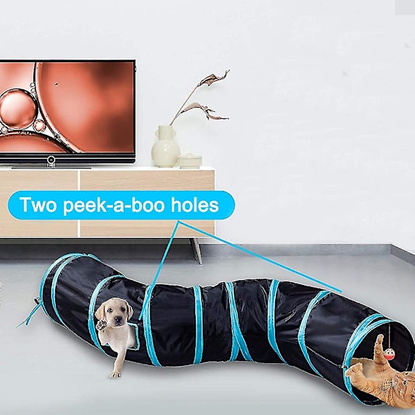 Cat Tunnel, ingår också är en interaktiv kattleksak, leksaker för katter, katt