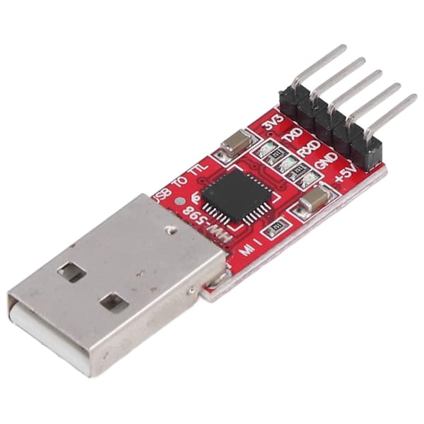 USB til TTL Modul Seriell Konverter Adapter STC Nedlaster Hannhode med Jumperledning