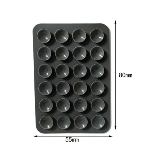 【BQ】Telefon Sugkopp Hållare Silikon Telefonfodral Duschfäste för Selfies och Videor Ljusgrå Mörkgrå Djupgrå Deep Grey Deep Grey 8cmx5.5cm
