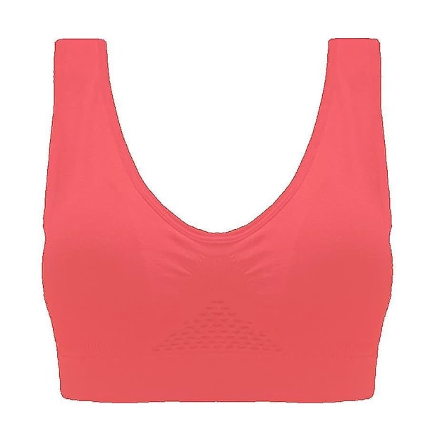 Kvinnors ventilationshål Sport-BH Hollow Grid Mode Casual Plus Size Run Yoga