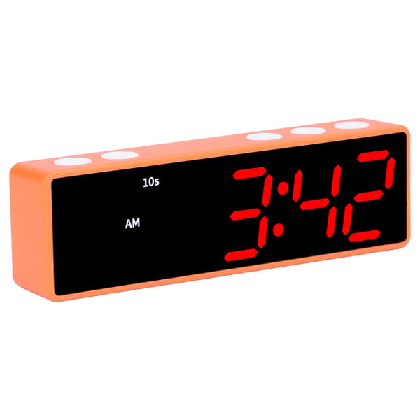 Tränings Timer LED Digital Klocka Multifunktionell Elektronisk Skrivbordsklocka Orange Ram Blå Röd Display